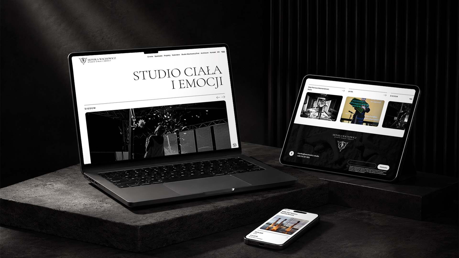 Projekt strony internetowej Studio Wachowicz z Katowic